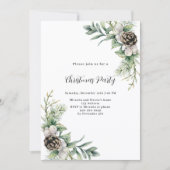 松コーン緑の離れクリスマスパーティー 招待状 (正面)