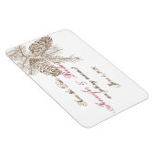 松コーン自然結婚式の日付を保存 マグネット (右側)