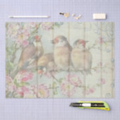 松ビクトリアン鳥 薄葉紙 (クラフト)