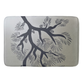 松モダンの木と松 バスマット