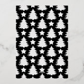 松モダンの木の縁ど写真 箔シーズンカード (裏面)