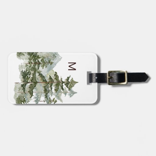 松モノグラムの林・山 ラゲッジタグ (正面横)