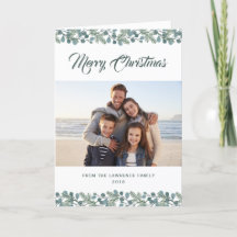 松ユーカリの葉メリークリスマスフォト