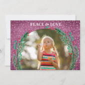 松リースオンプラムのクリスマスフォト シーズンカード (正面)