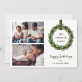 松リースハッピーホリデー2写真 シーズンカード (正面)