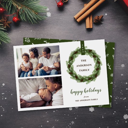 松リースハッピーホリデー2写真 シーズンカード