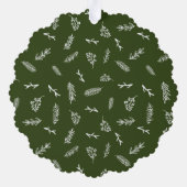 松リースメリークリスマスサークル写真 オーナメントカード (裏面)