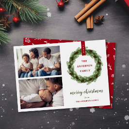 松リースメリークリスマス2写真 シーズンカード