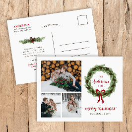 松リースメリークリスマス3写真 シーズンポストカード