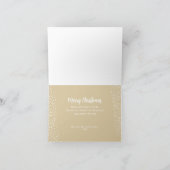 松リース折り畳みクリスマスホリデーカード シーズンカード (内部)