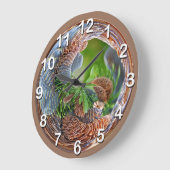 松円錐狂気 ラージ壁時計 (傾斜)