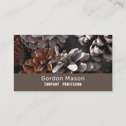 松円錐素朴、 名刺 (正面)