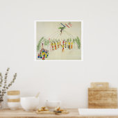 松宗日舞（モスリンの色素） ポスター (キッチン)