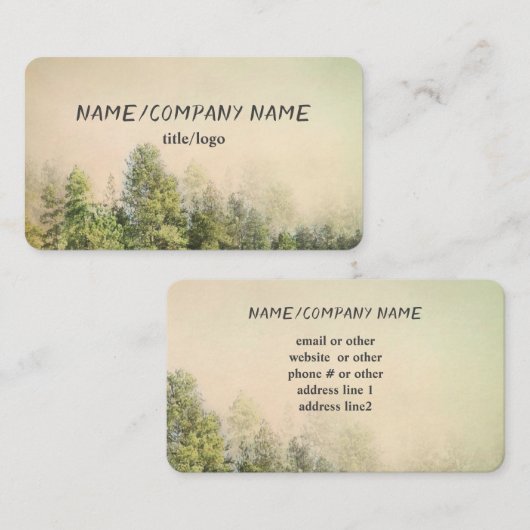 松山景観ヴィンテージスタイル 名刺 (正面/裏面)