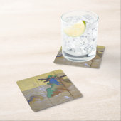 松島の波離れの俵屋宗達 スクエアペーパーコースター (インサイチュ)