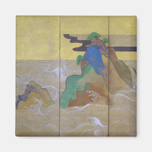 松島の波離れの俵屋宗達 マグネット (正面)