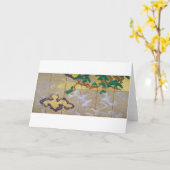 松島の波(右)俵屋宗達 カード (黄色い花)