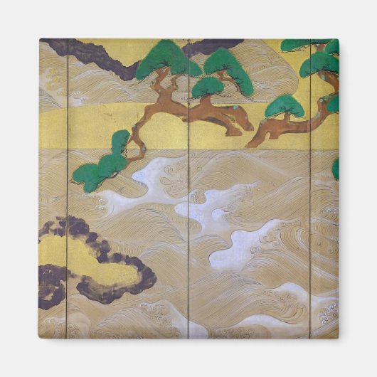 松島の波（右）俵屋宗達 マグネット (正面)