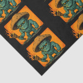 松明とキノコの獣パターン 薄葉紙 (詳細)