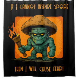 松明とキノコ獣 シャワーカーテン