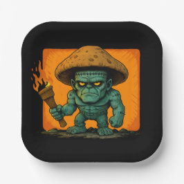 松明とキノコ獣 ペーパープレート