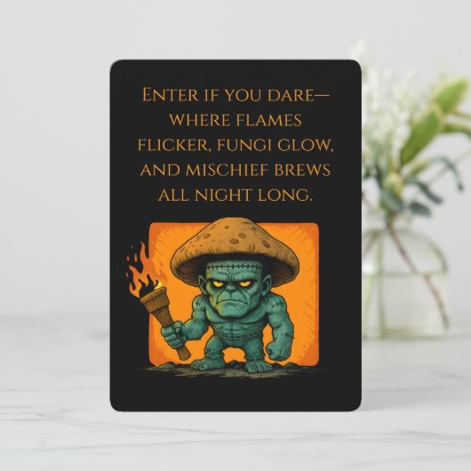 松明とキノコ獣 招待状 (スタンド正面)