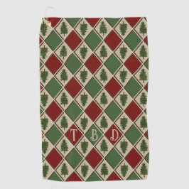 松木とハーレクインゴルフタオル ゴルフタオル