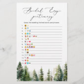 松木ブライダルシャワー絵文字ゲーム (正面)