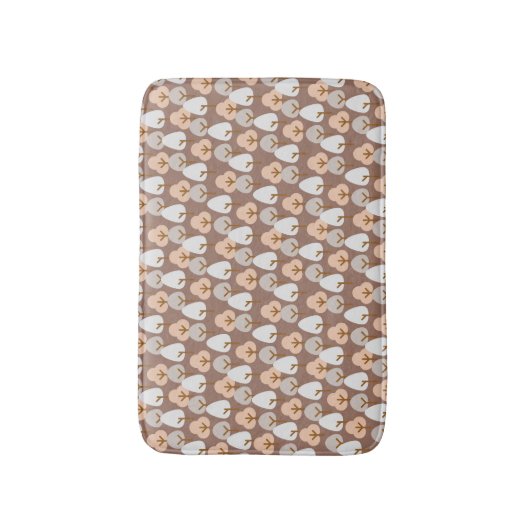 松木植物模様素朴秋秋 バスマット (正面縦)