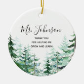 松木私の成長救済先生 セラミックオーナメント (正面)