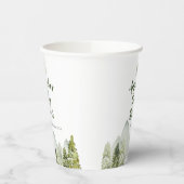 松木赤ちゃんシャワーアドベンチャーマウンテンフォレスト 紙コップ (左)