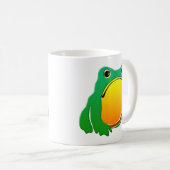 松本ほじ日本の寺Grumpy Frogスケッチアート コーヒーマグカップ (正面右)