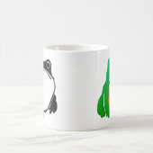 松本ほじ日本の寺Grumpy Frogスケッチアート コーヒーマグカップ (中央)