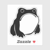 松本ほじ日本の寺Grumpy Frogスケッチアート シール (シート)