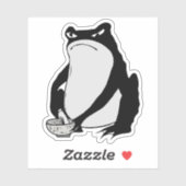 松本ほじ日本の寺Grumpy Frogスケッチアート シール (シート)