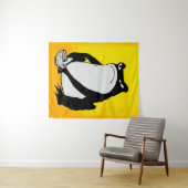 松本ほじ日本の寺Grumpy Frogスケッチアート タペストリー (インサイチュ(横))