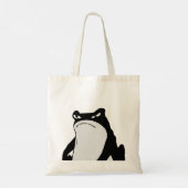 松本ほじ日本の寺Grumpy Frogスケッチアート トートバッグ (裏面)