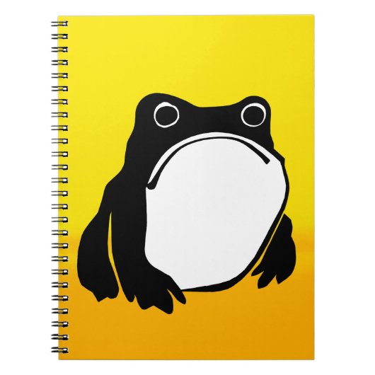 松本ほじ日本の寺Grumpy Frogスケッチアート ノートブック (正面)