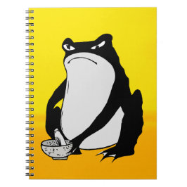 松本ほじ日本の寺Grumpy Frogスケッチアート ノートブック