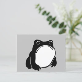 松本ほじ日本の寺Grumpy Frogスケッチアート ポストカード