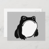松本ほじ日本の寺Grumpy Frogスケッチアート ポストカード (正面/裏面)