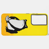 松本ほじ日本の寺Grumpy Frogスケッチアート Samsung Galaxyケース (左側面)