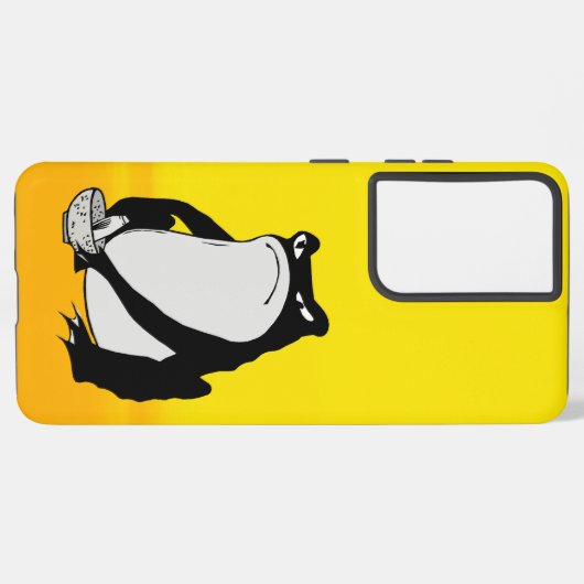 松本ほじ日本の寺Grumpy Frogスケッチアート Samsung Galaxyケース (左側面)