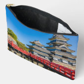 松本城と橋 アクセサリーポーチ (見開き)