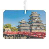 松本城と橋 カーエアーフレッシュナー (裏面)