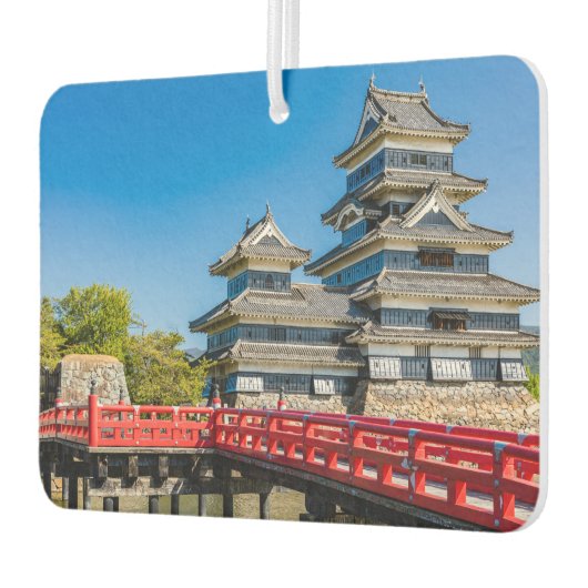 松本城と橋 カーエアーフレッシュナー (左)