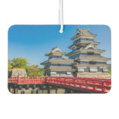 松本城と橋 カーエアーフレッシュナー (正面)