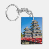 松本城と橋 キーホルダー (正面左)