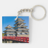 松本城と橋 キーホルダー (裏面)