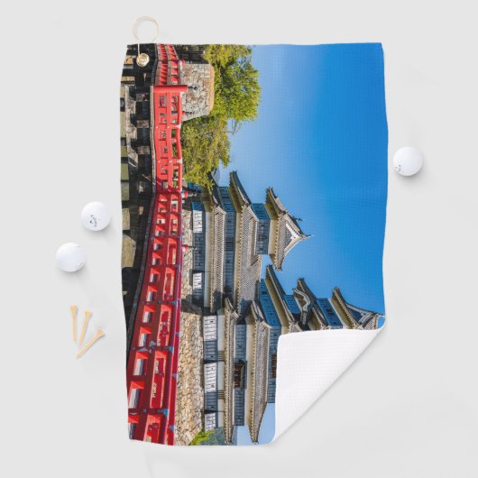 松本城と橋 ゴルフタオル (インサイチュ)